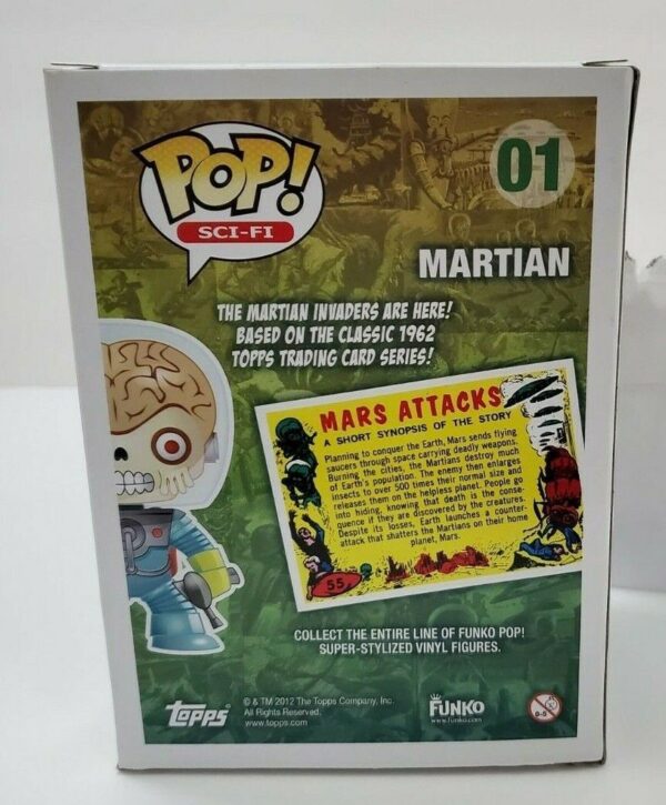 Martian #01 (Glows in the Dark) Funko Pop! - Mars Attacks - SDCC 2012 Exclusive LE480 Pcs - Condition 9.5/10 - Image 3