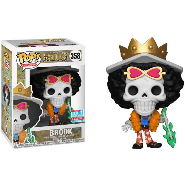 Funko Pop ONE PIECE Brook ( With Guitar) 2018 Fall Convention Exclusive #358